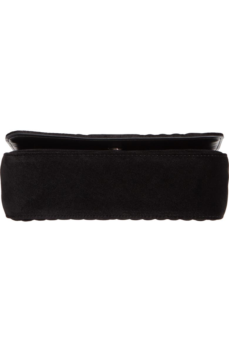 Stella McCartney Medium Velvet Star Shoulder Bag, Alternate, color,