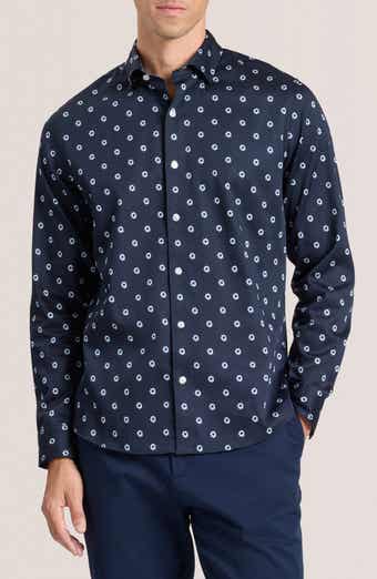 Ted Baker Soren Daisy Print Stretch Cotton Dress Shirt