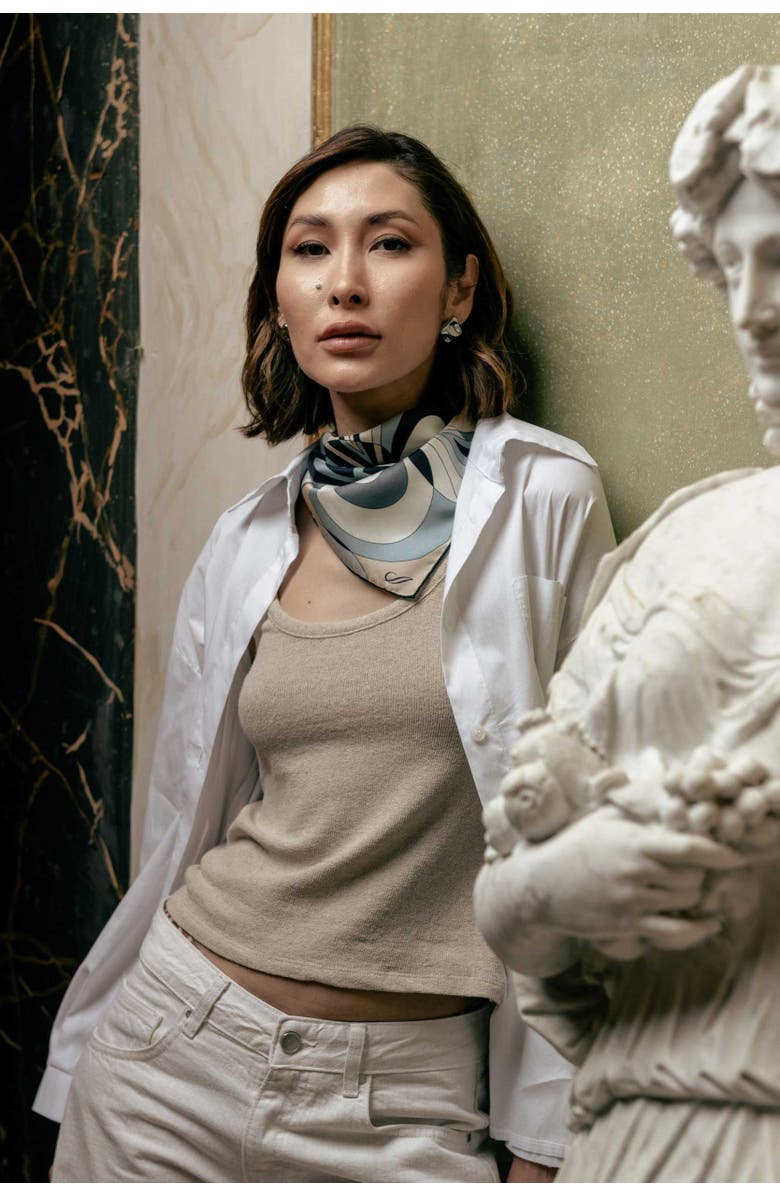 Elizabetta Michelle - Silk Bandana for Women, Alternate, color, Neutrals
