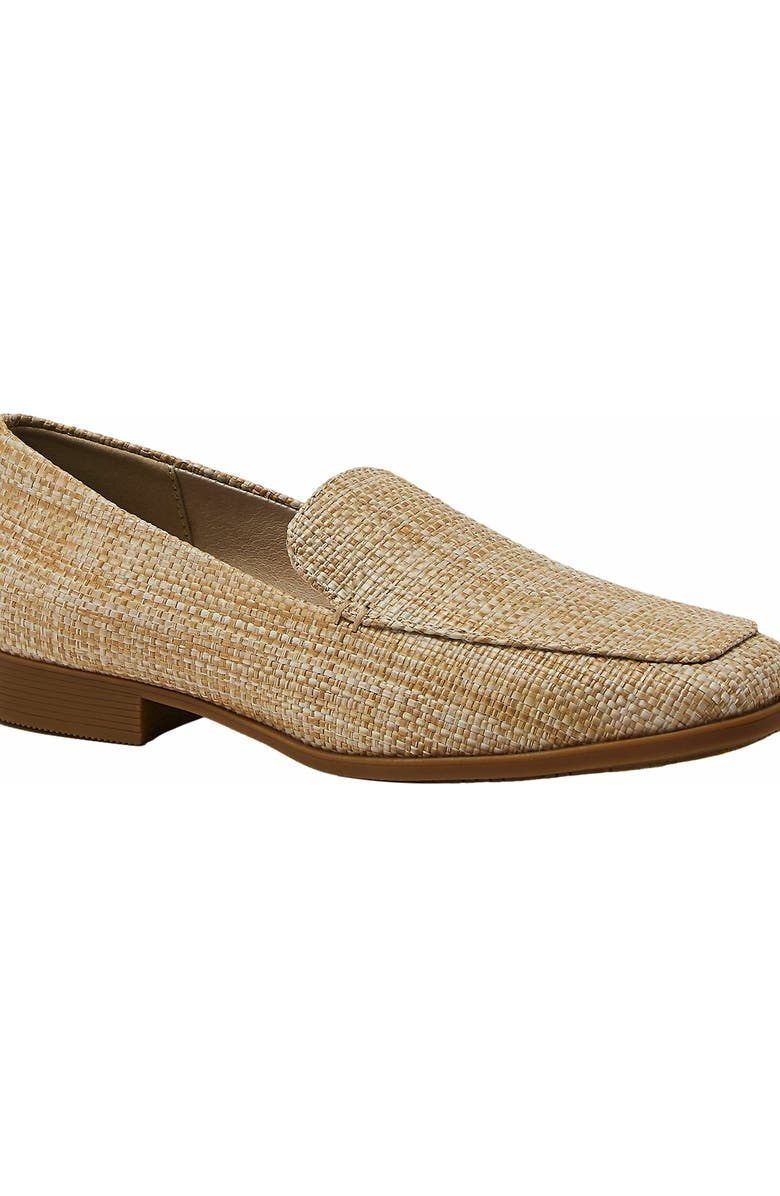 Lands' End Classic Raffia Loafers, Alternate, color, Vintage Straw