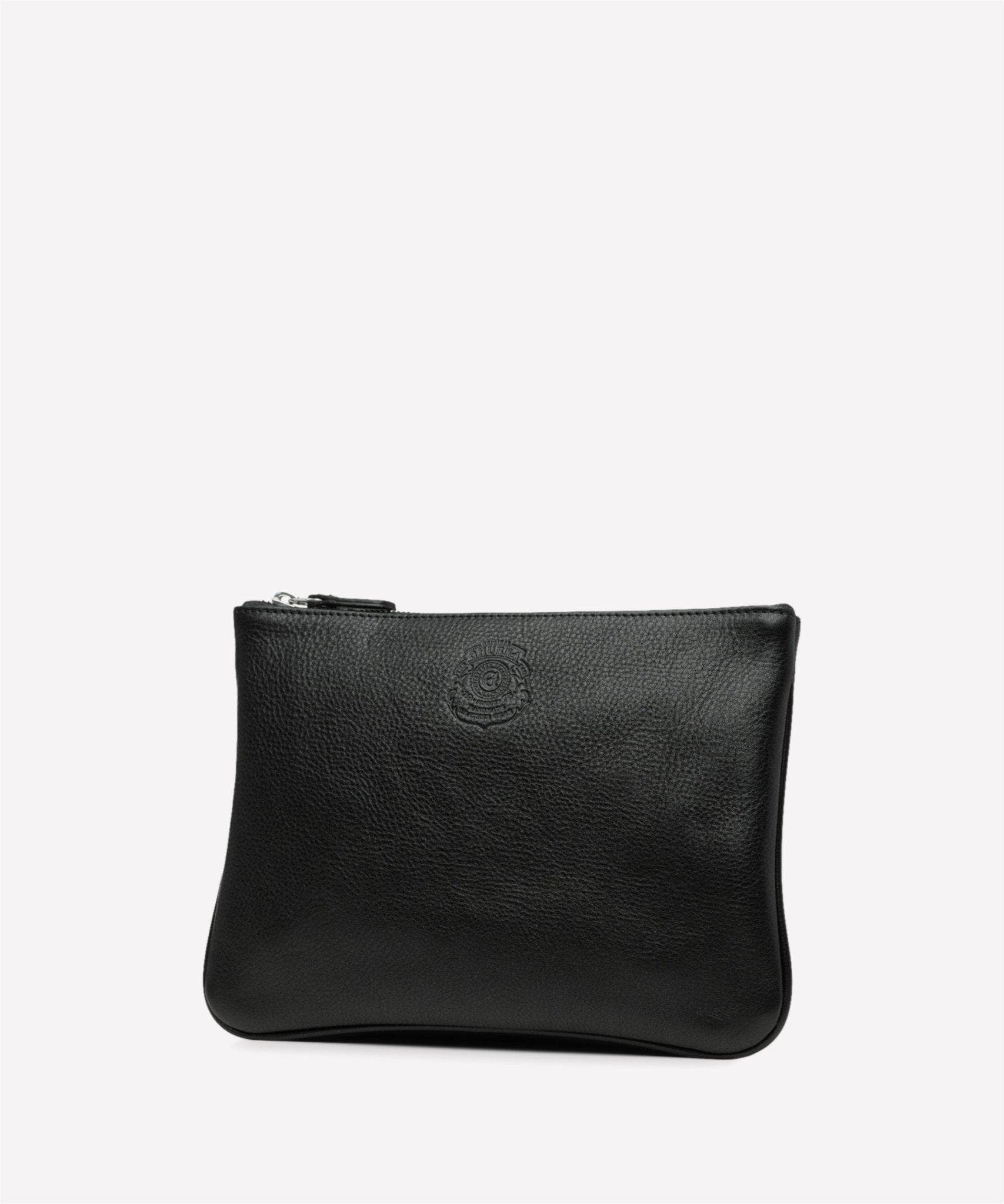 Ghurka Pouch II No. 64, Alternate, color, Vintage Black Leather