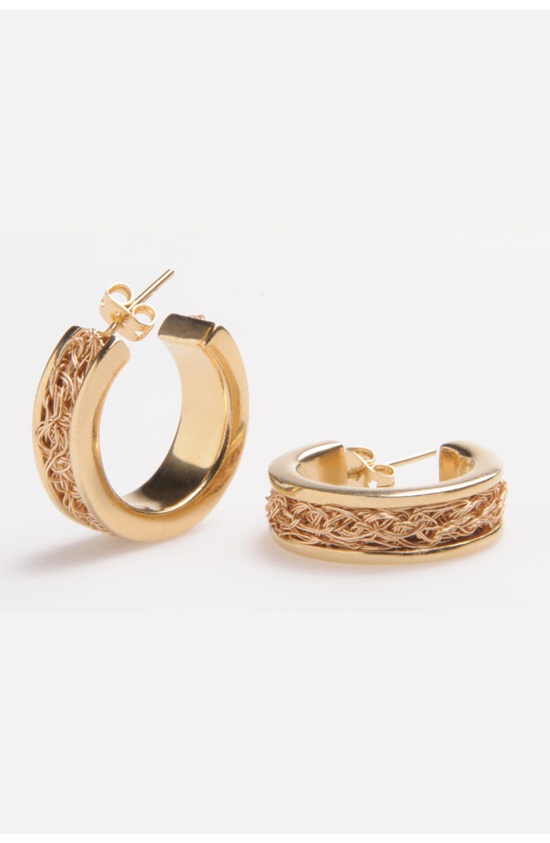 Daniela Millan Jewelry Hope Hoops Earrings, Alternate, color, Gold