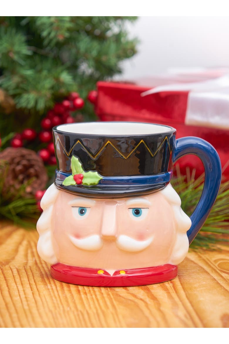 30 oz. Christmas Nutcracker Dolomite Mugs, Alternate, color, Green
