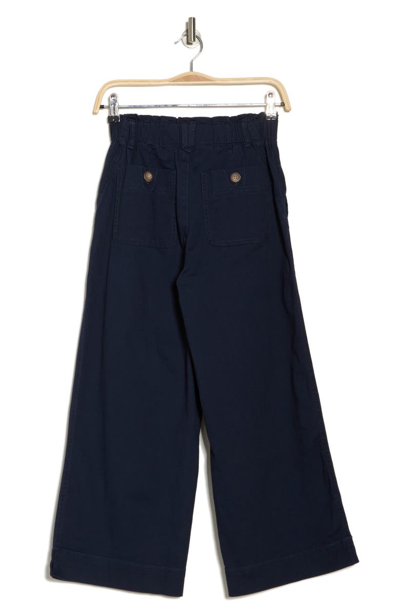 Democracy High Waist Crop Wide Leg Pants, Alternate, color, Nv - Navy