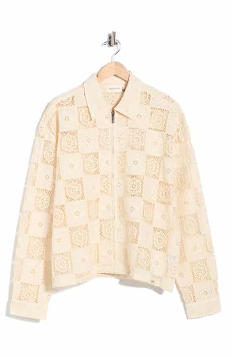 HONOR THE GIFT Crochet Lace Patchwork Jacket