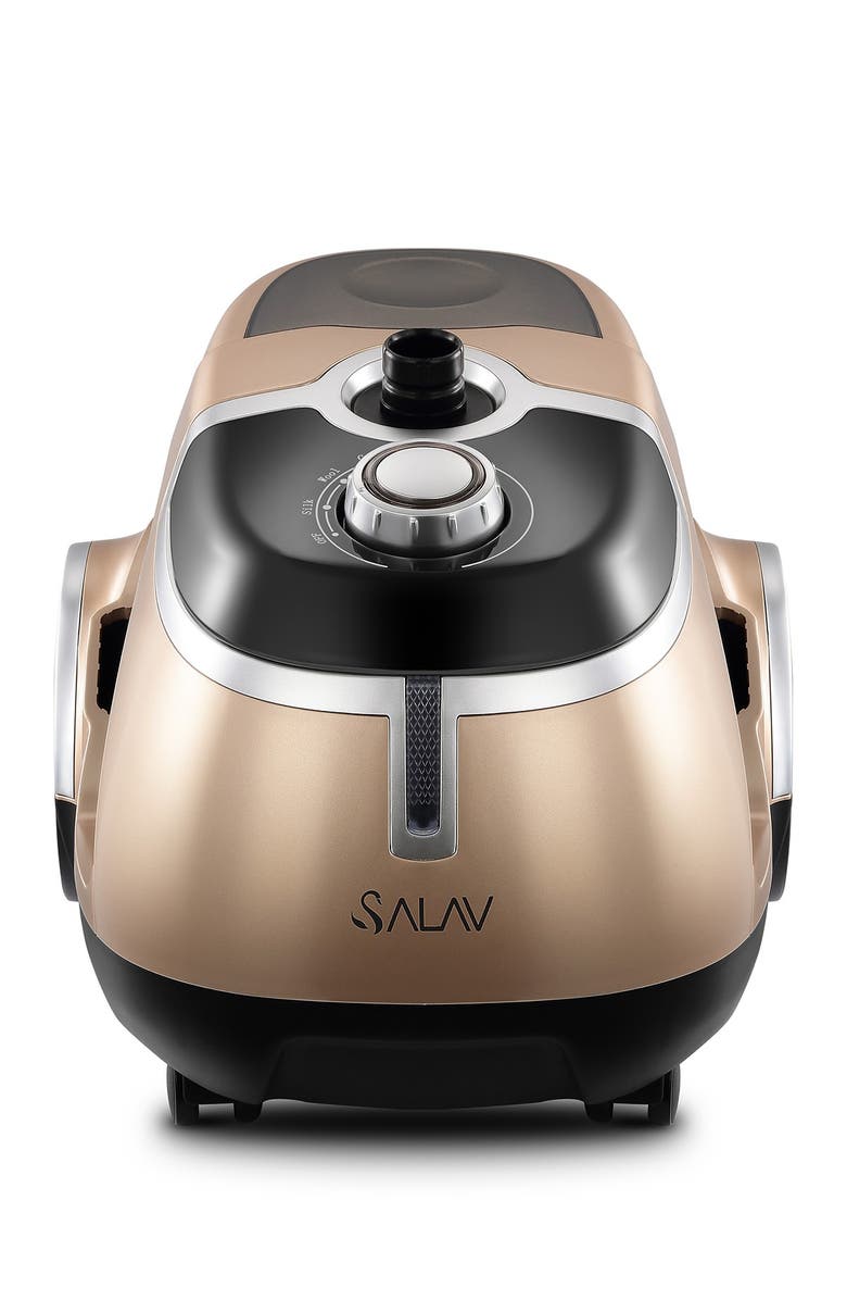 SALAV Professional Dual Bar 4-Setting Garment Steamer & Built-In Ironing Board, Alternate, color, Gold