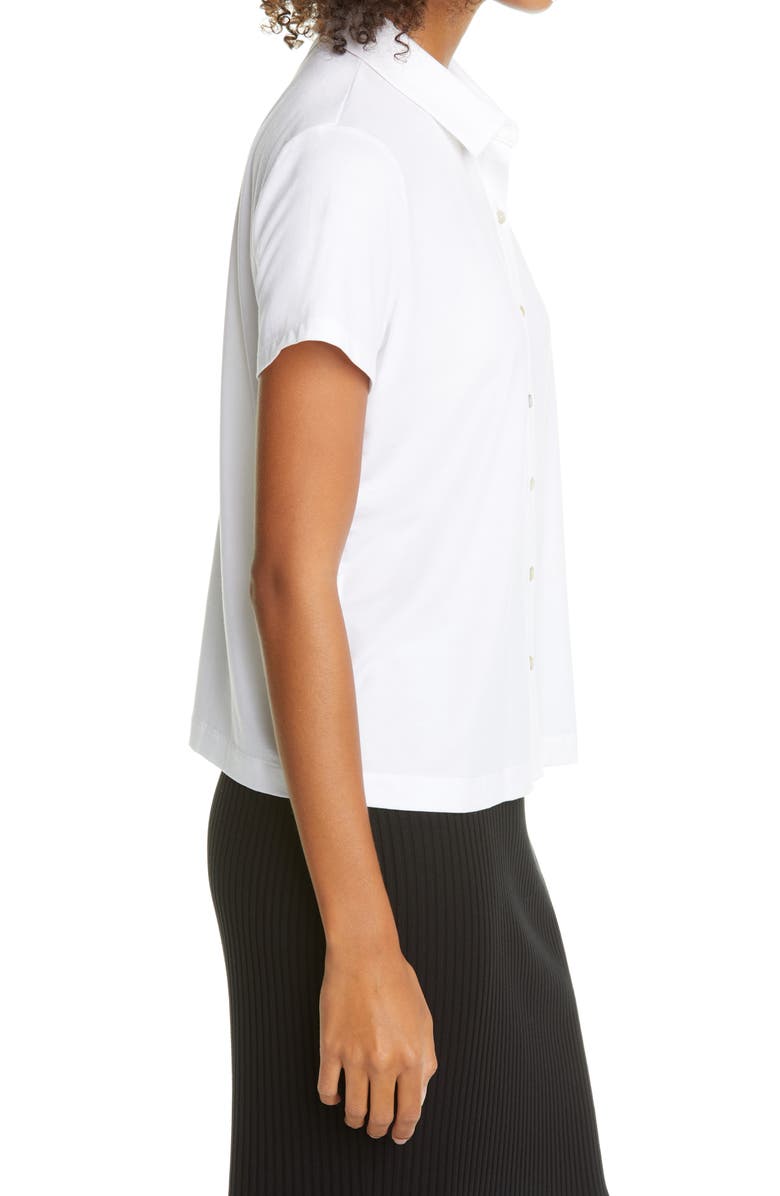 Eileen Fisher Button Front Knit Shirt, Alternate, color, 