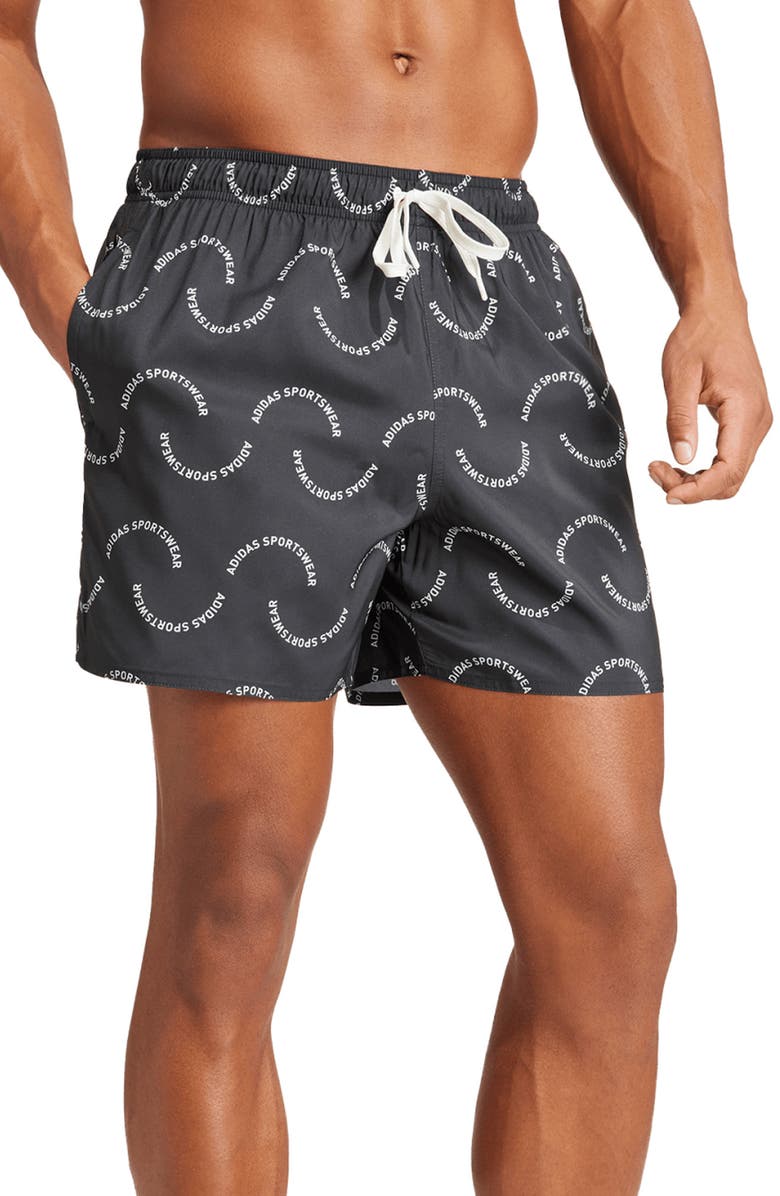 adidas Wave Logo Classic Swim Shorts, Main, color,