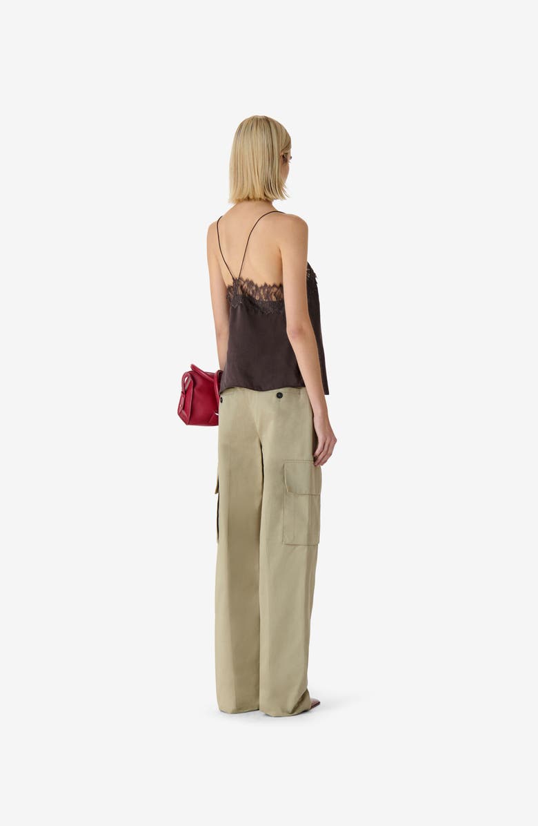 IRO Newin Lace Cami, Alternate, color, Mocha