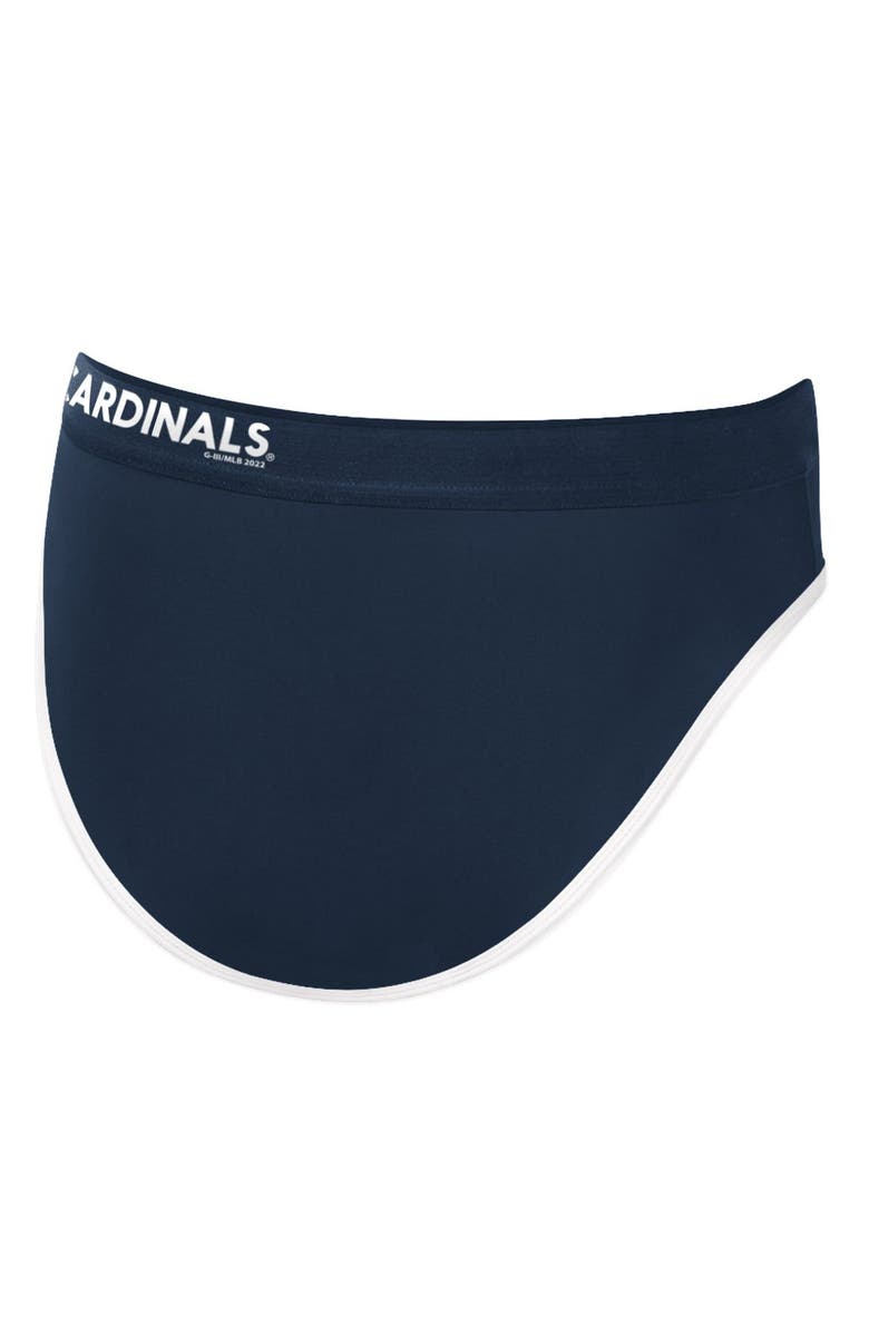 G-III 4HER BY CARL BANKS Women's G-III 4Her by Carl Banks Navy St. Louis Cardinals Southpaw Bikini Bottom, Alternate, color, Navy