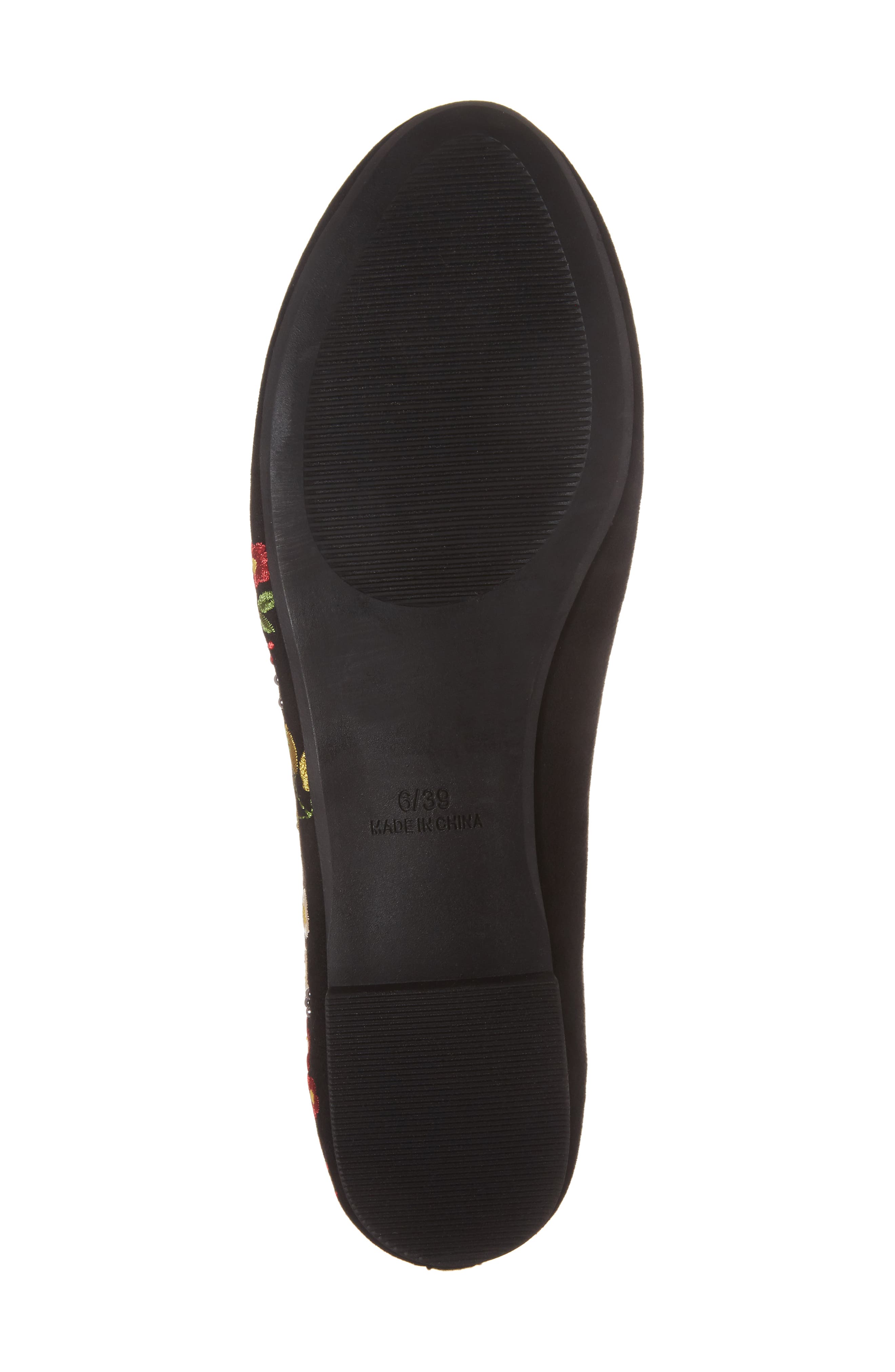 Topshop Sugar Embroidered Smoking Slipper, Alternate, color, 