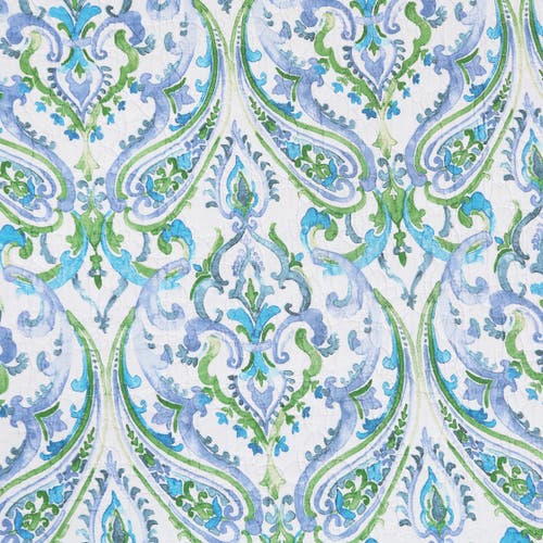 C & F Home C&f Home Juliet Quilted Reversible Bright Paisley Table Runner 14" X 51" In Blue