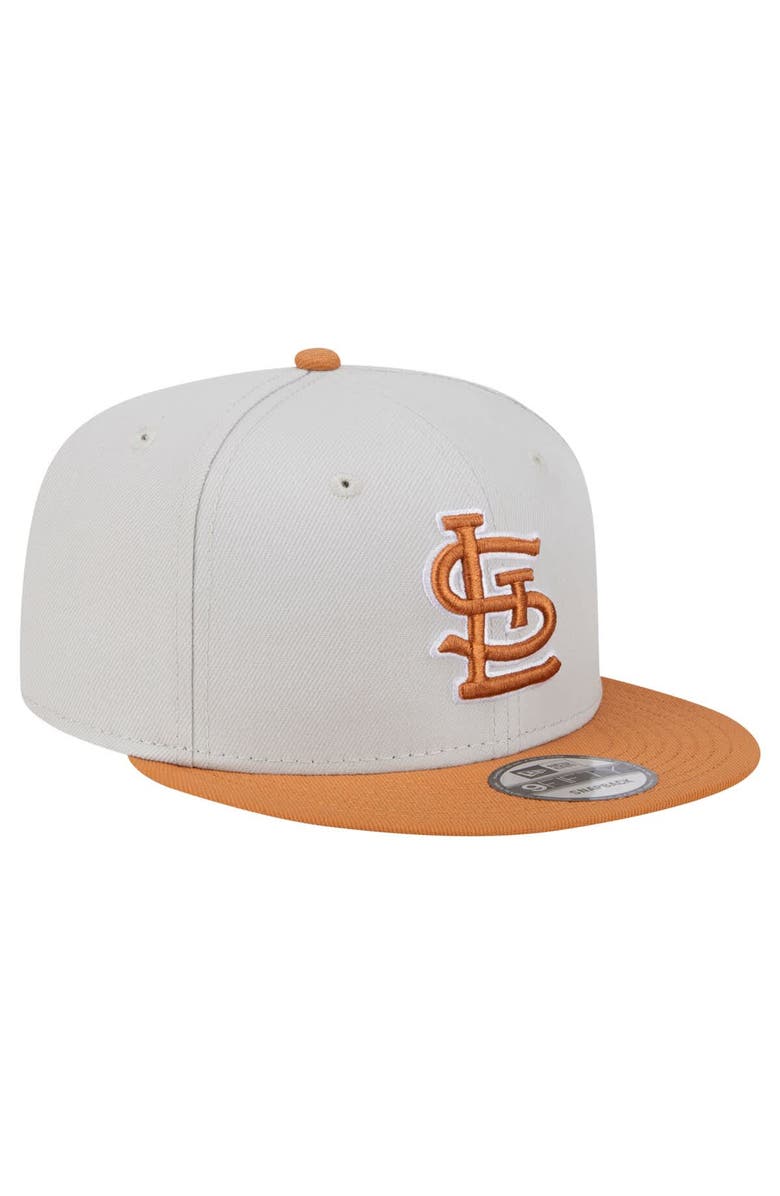 New Era Men's New Era Khaki/Brown St. Louis Cardinals Color Pack Two-Tone 9FIFTY Snapback Hat, Alternate, color, 