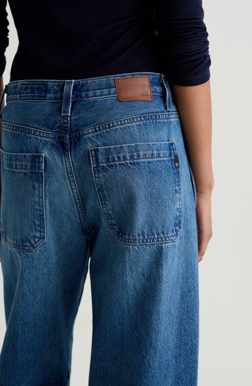 Ag Mercer Cuffed Barrel Jeans In Blue
