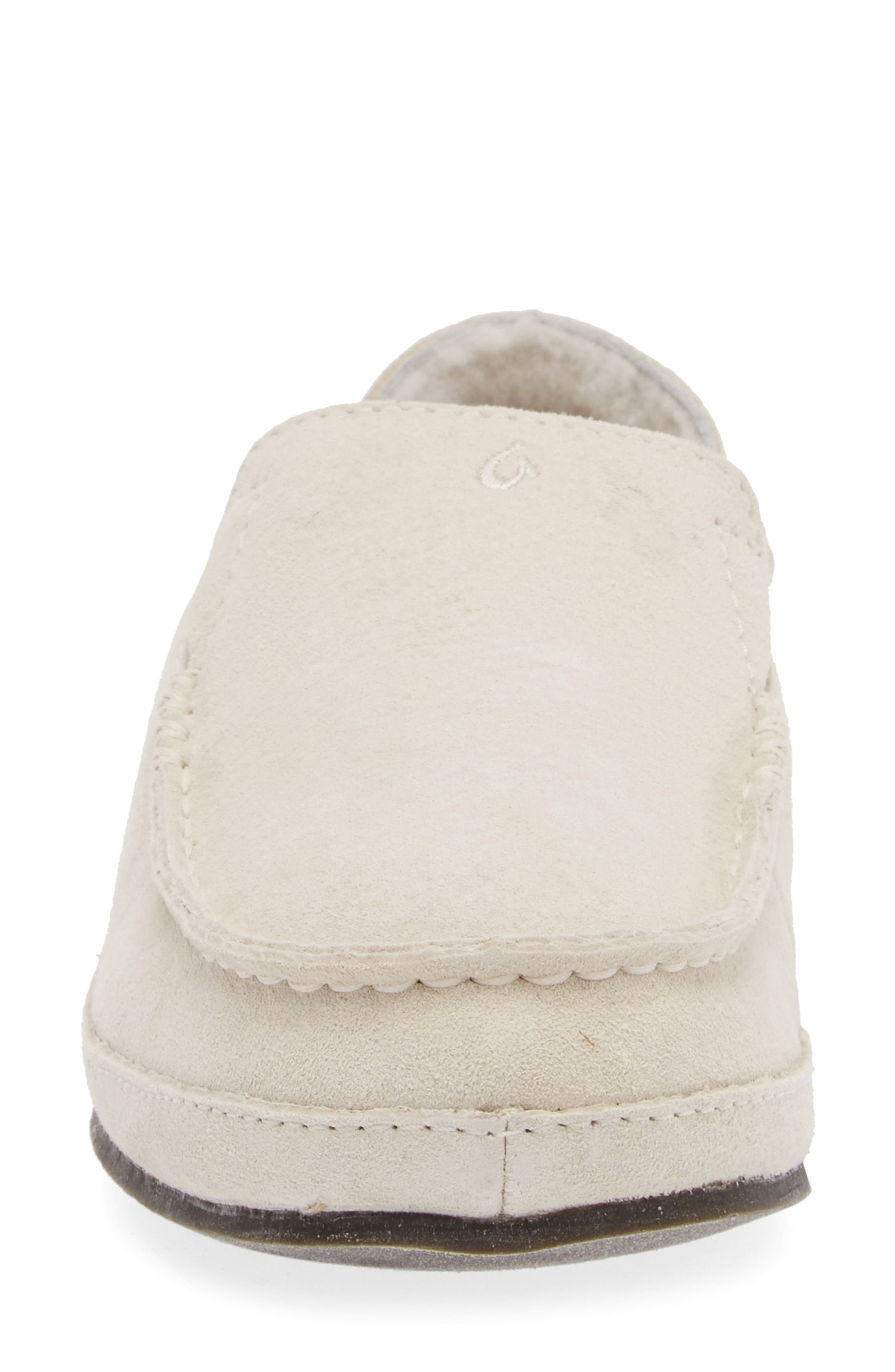 Nohea Nubuck Slipper, Alternate, color, BONE/BONE