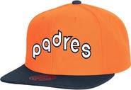 Mitchell & Ness Men's Mitchell & Ness Orange San Diego Padres Cooperstown Collection Basic Flip Snapback Hat