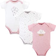 Hudson Baby Triple Pack of Soft Cotton Bodysuits