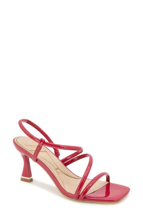 Kenneth Cole Dreama Patent Strappy Heel Sandal In Red Patent