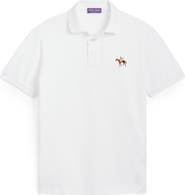 Ralph Lauren Purple Label Embroidered Standing Horse Cotton Piqué Polo