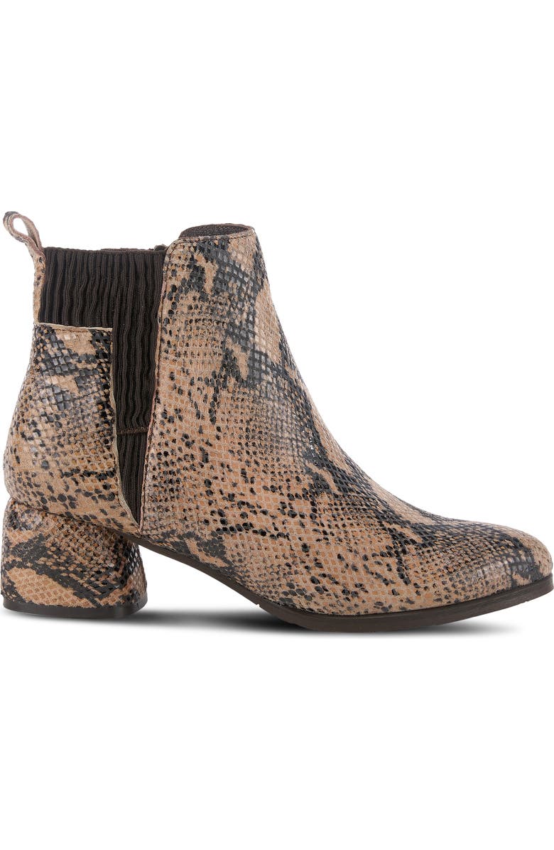 Spring Step Chixe Snake Pattern Bootie, Alternate, color,