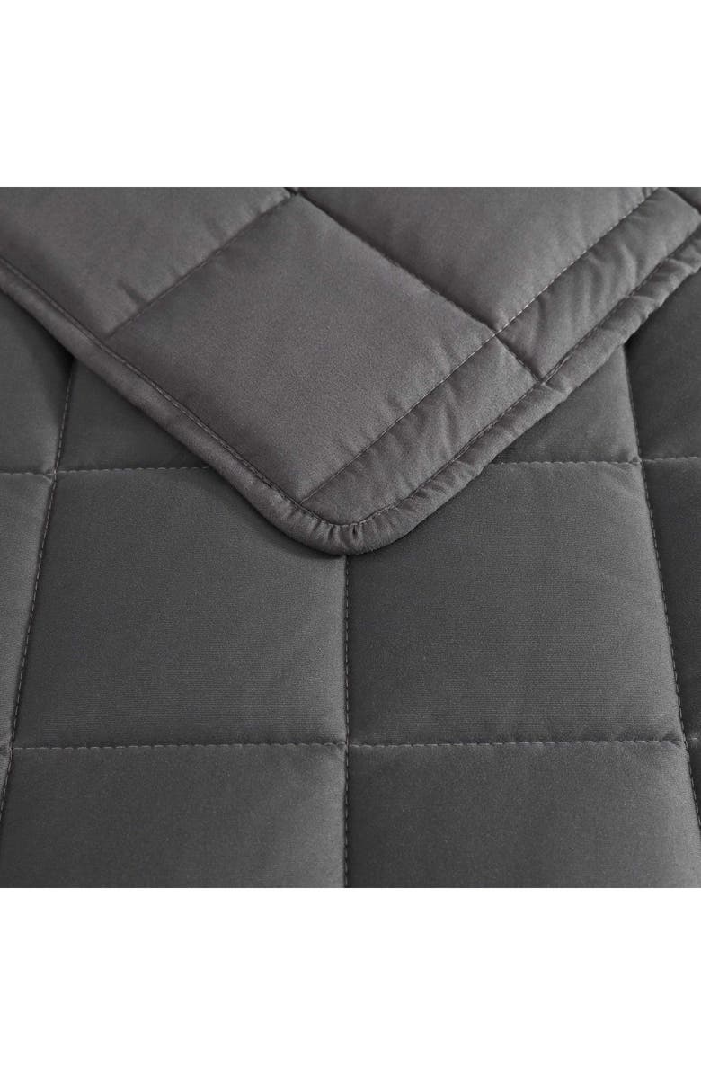 Nautica Solid Brushed Jersey Quilt Set, Alternate, color, Whale Grey