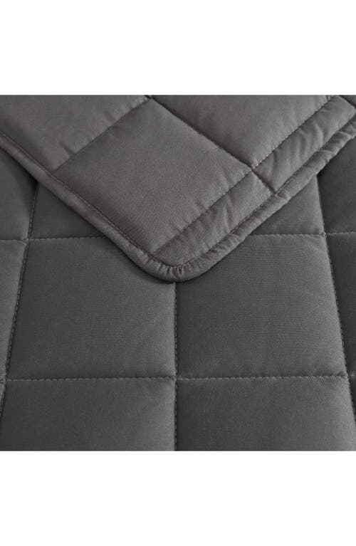 Nautica Solid Brushed Jersey Quilt Set In Whale Grey