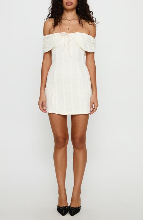 Colettie Off the Shoulder Minidress
