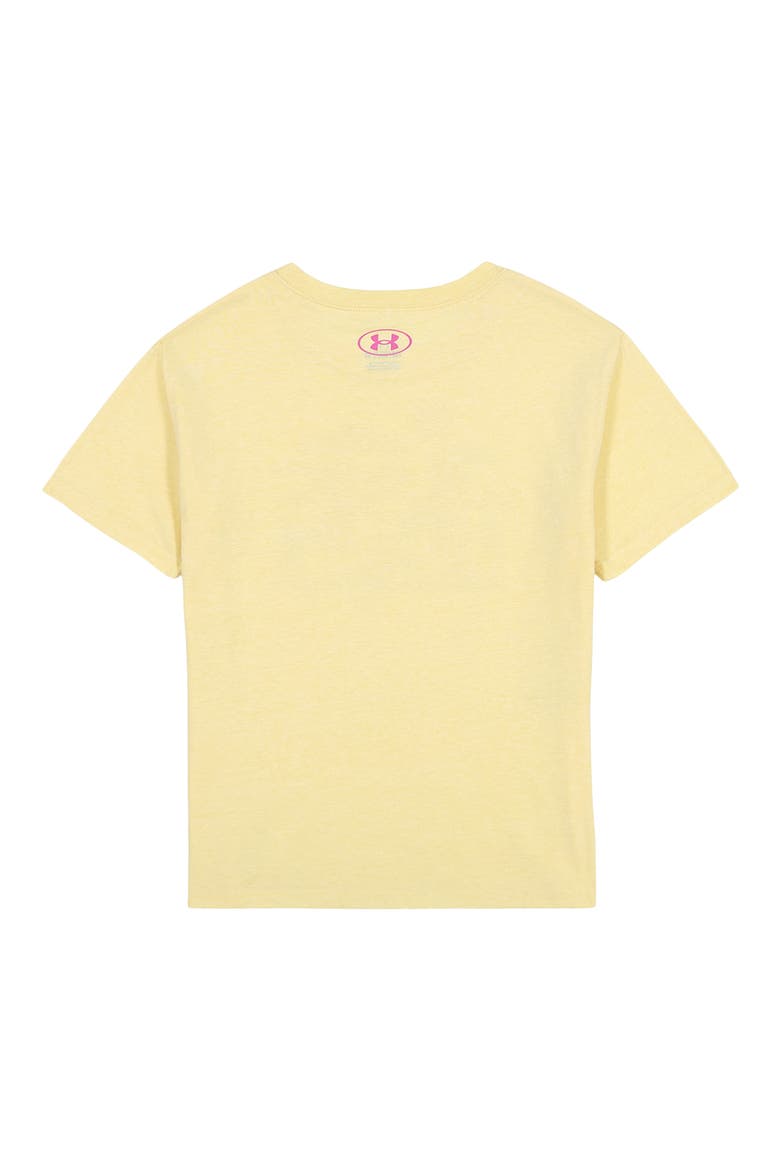 Kids' UA Stream Core Foil Graphic Tee, Alternate, color, PALE LEMON