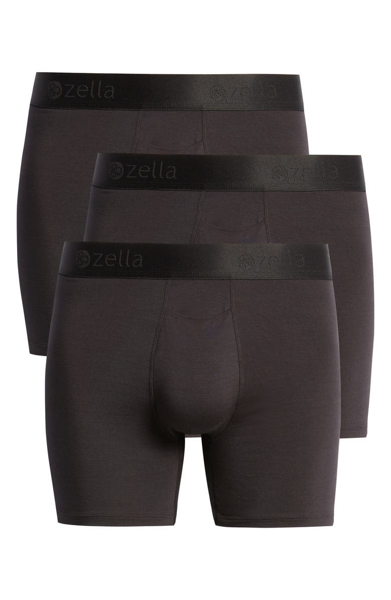 Zella 3-Pack Comfort Modal Boxer Briefs, Alternate, color, 