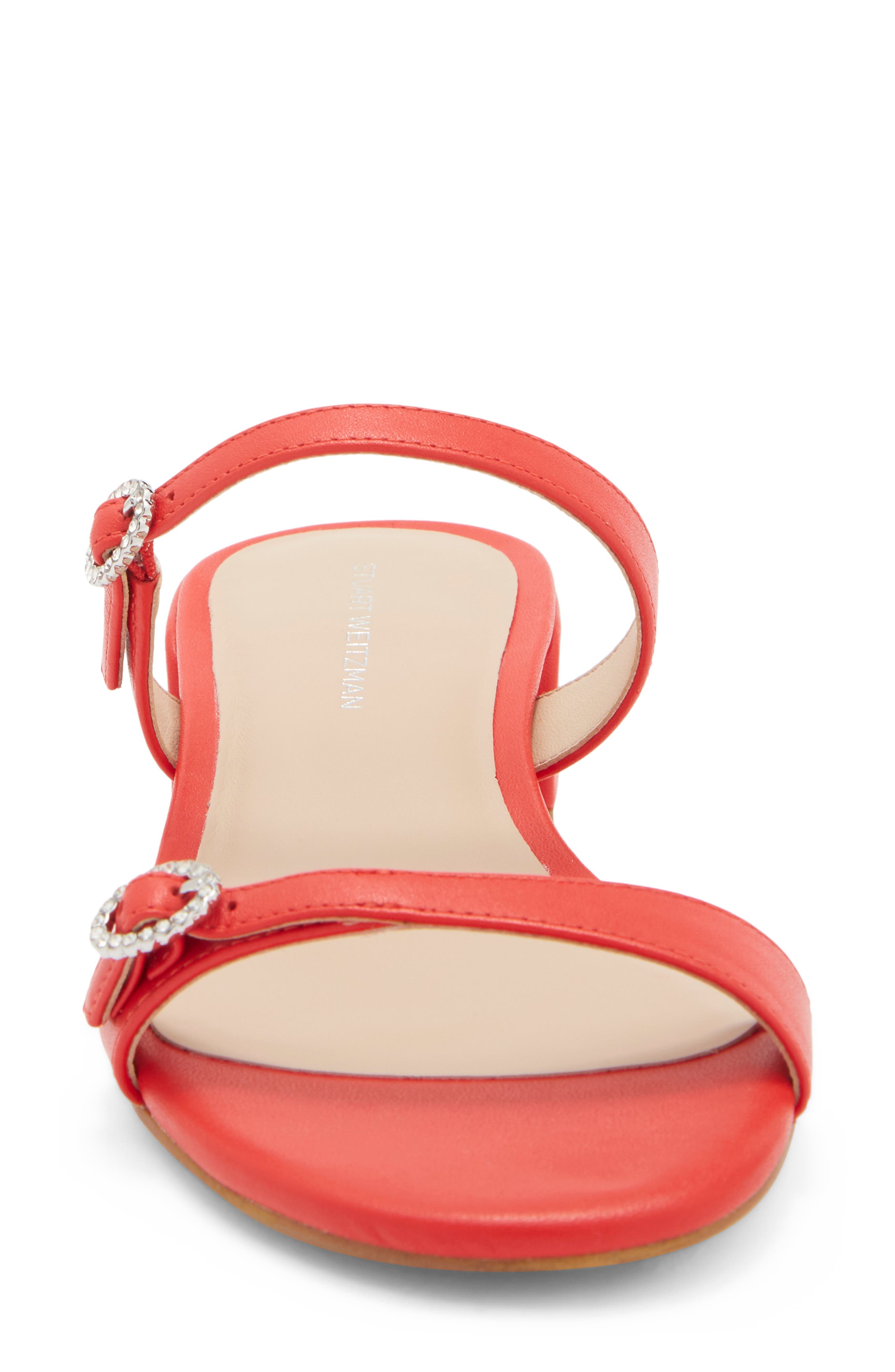 Ginger Crystal Slide Sandal, Alternate, color, POPPY