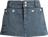 Free People Dream Weaver Cotton Twill Micro Miniskirt