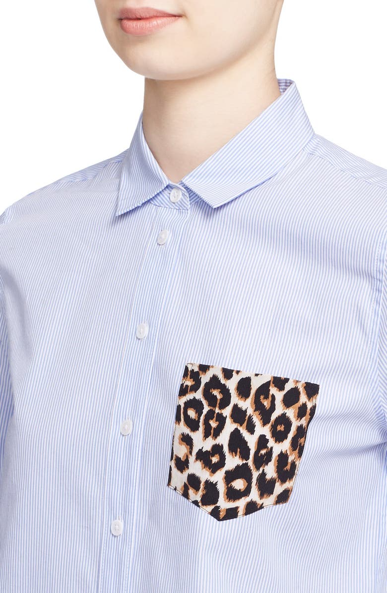 Equipment 'Leema' Pocket Detail Stripe Cotton Shirt, Alternate, color, 