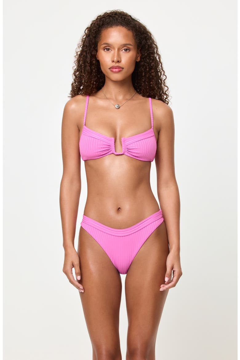 Mercer Rib Bikini Bottoms, Alternate, color, SWEETHEART