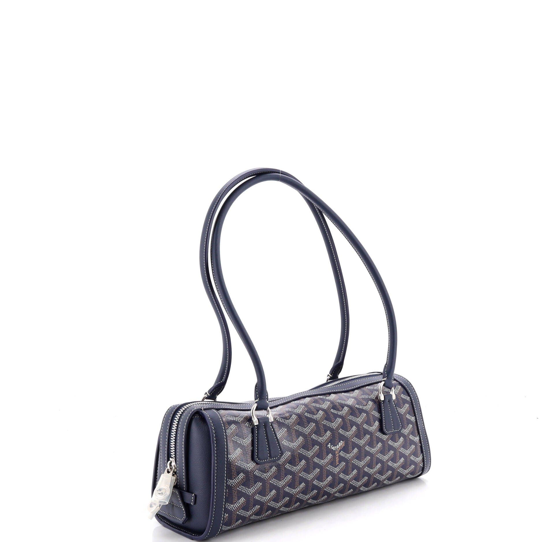 Bonbonniere Bag Coated Canvas, Alternate, color, Blue