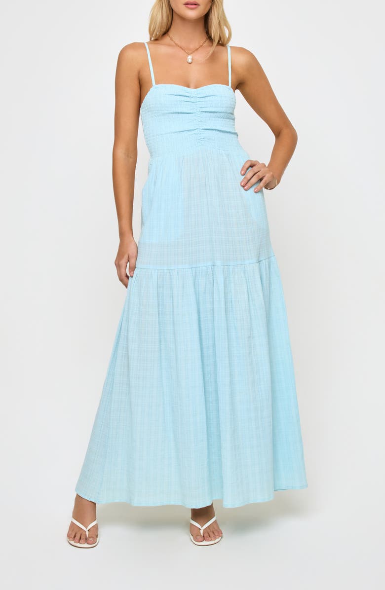 Mallorca Smocked Cover-Up Maxi Dress