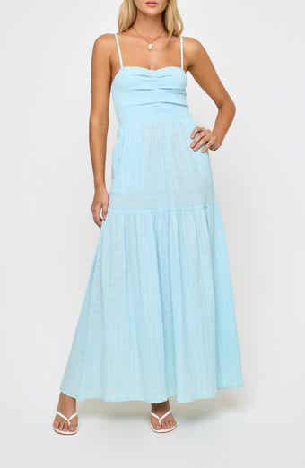 Mallorca Smocked Cover-Up Maxi Dress