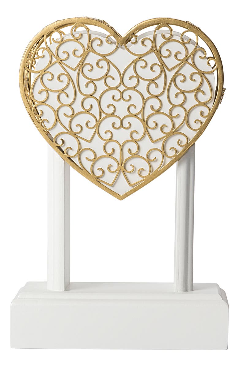 Cathy's Concepts Key To My Heart Monogram Vow Unity Keepsake Box, Main, color,