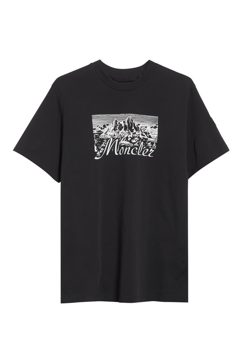 Black Mountain Logo Cotton Graphic T-Shirt, Alternate, color, SMOKY BLACK