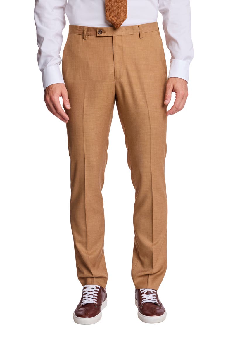 Downing Slim Fit Dress Pants, Main, color, KOMBUCHA SHARK