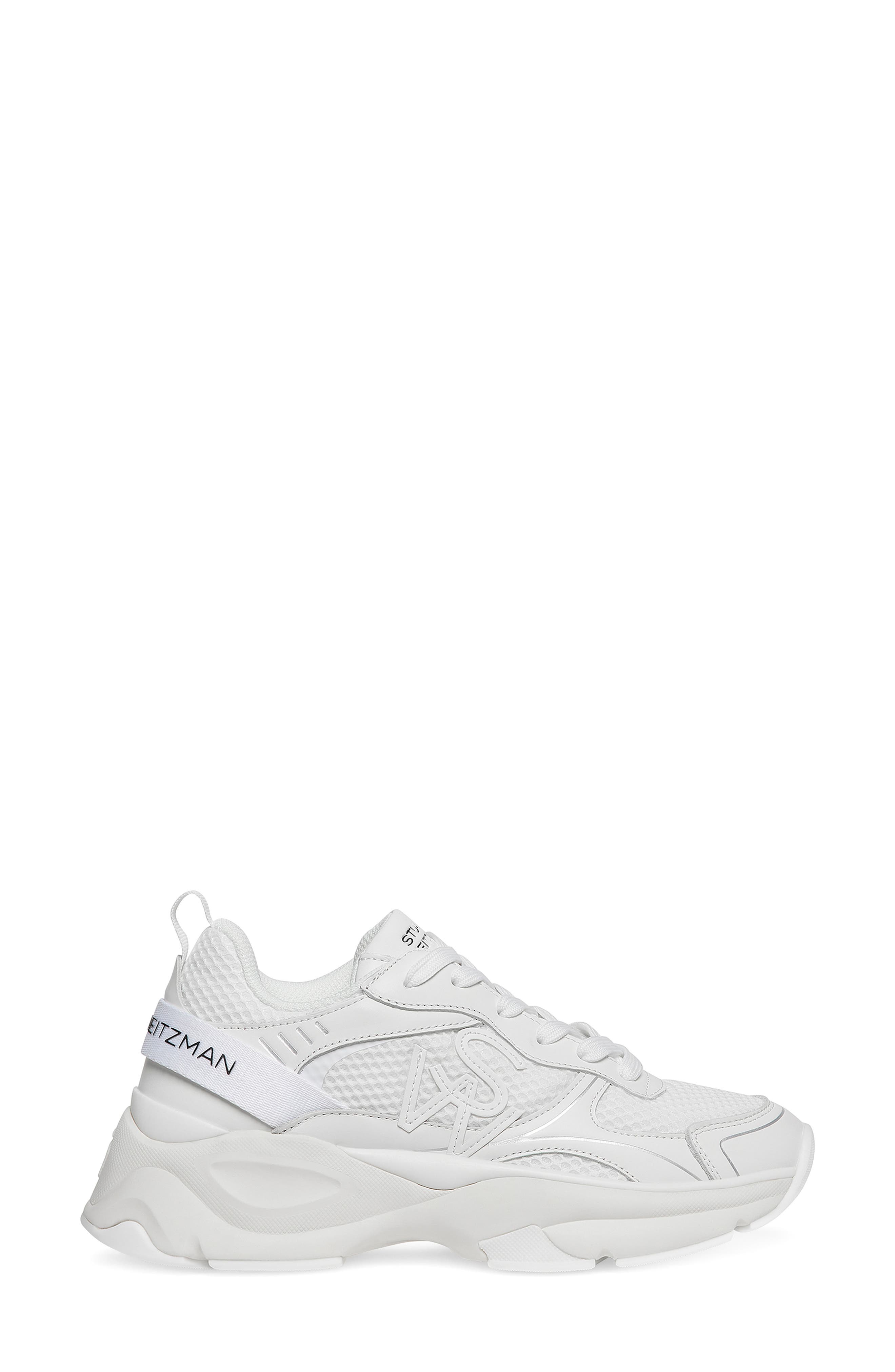Chunky Sole Sneaker, Alternate, color, WHITE LEATHER