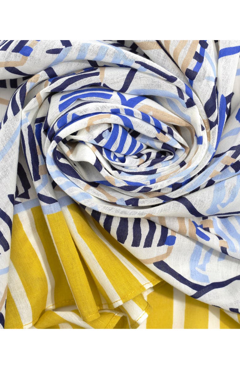 Echo Beach Lounge Sarong, Alternate, color, Ultramarine