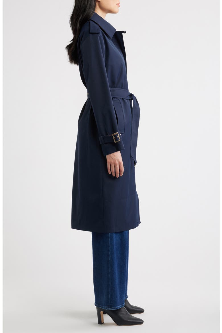 Belted Trench Coat, Alternate, color, MIDNIGHT
