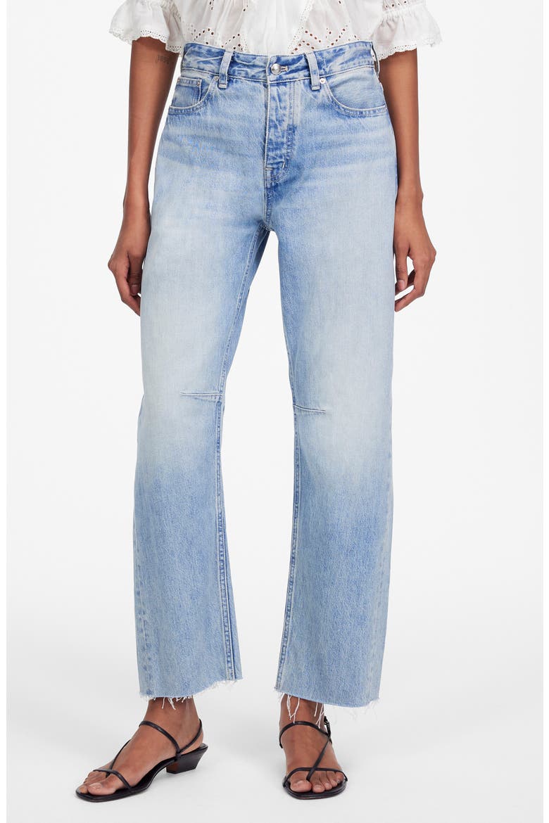 The Darted Barrel Leg Jeans, Main, color, EDMONSON WASH