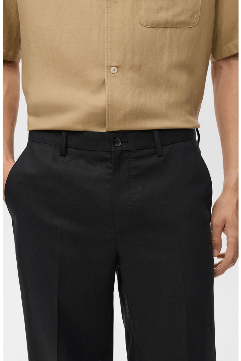 Straight Leg Pants, Alternate, color, BLACK