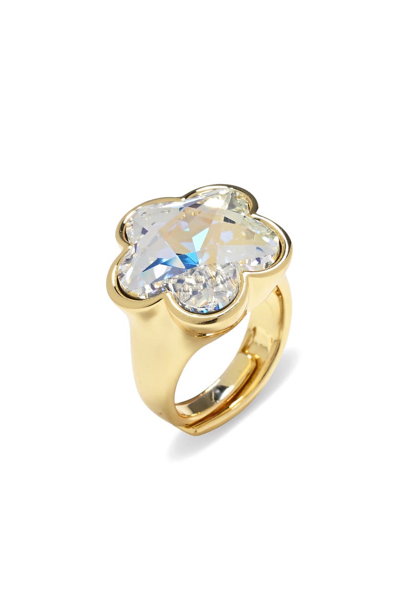 Elin Flower Statement Ring, Main, color, GOLD