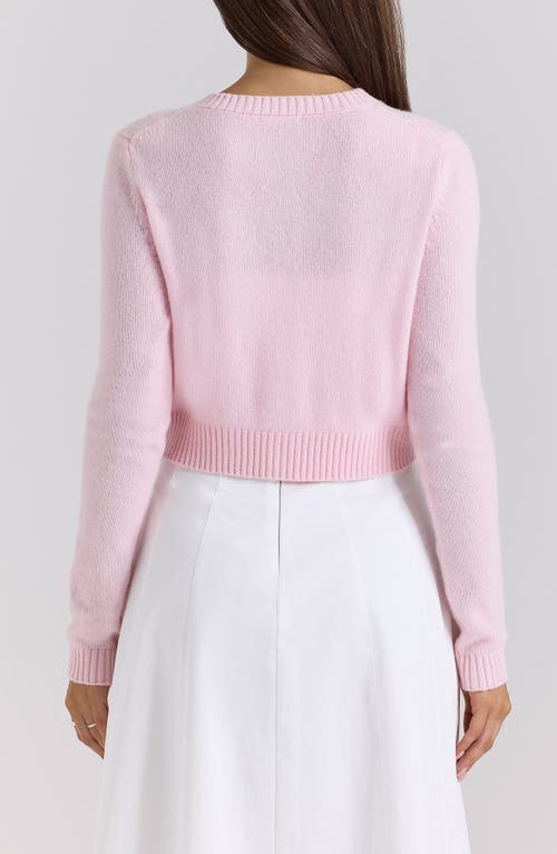 Shop House Of Cb Alliana Wool Cardigan In Icy Pink