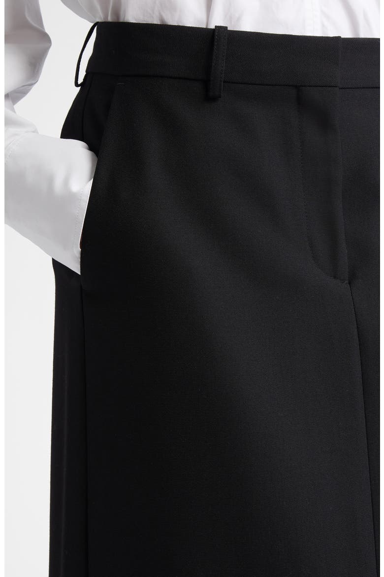 Low Waist Straight Skirt, Alternate, color, BLACK