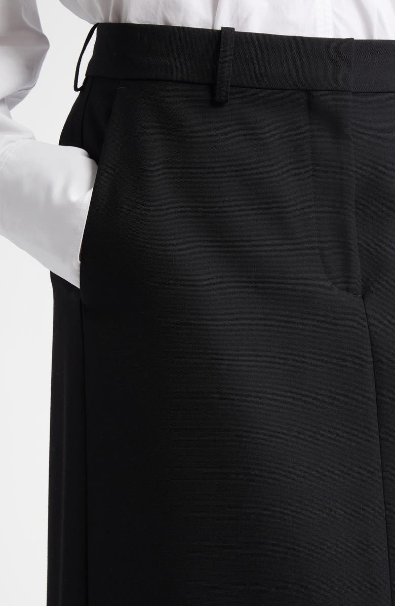 TOTEME Low Waist Straight Skirt, Alternate, color, Black
