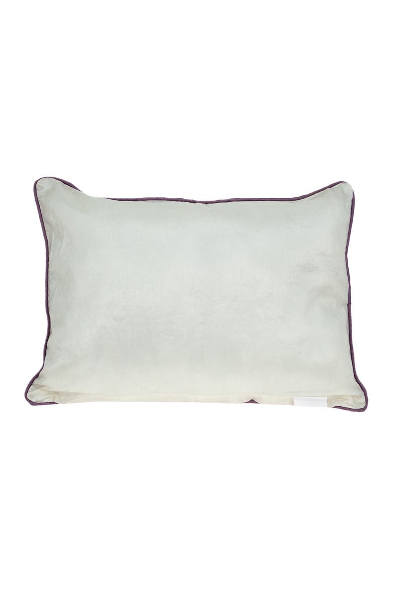 Zinnia Multicolored Throw Pillow, Alternate, color, PURPLE