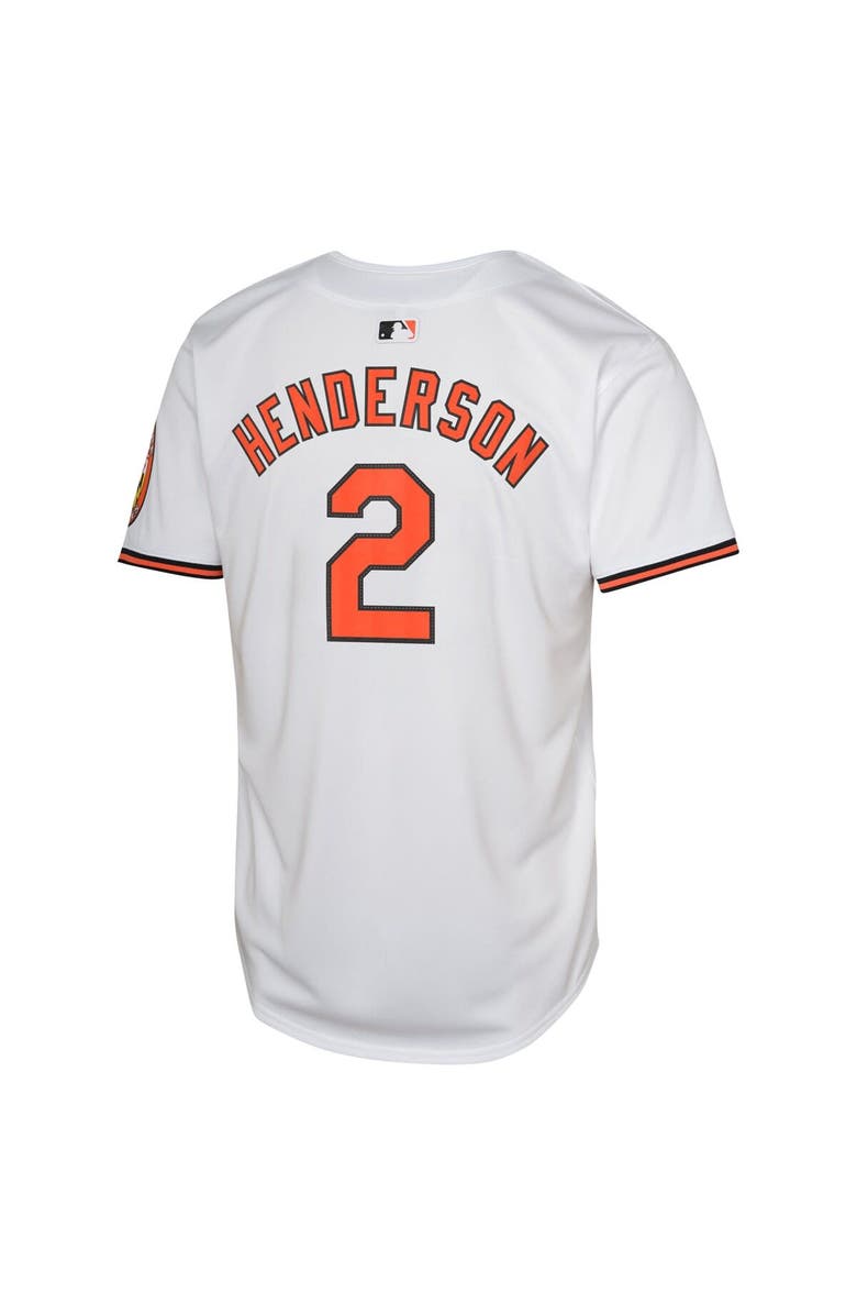 Nike Youth Nike Gunnar Henderson White Baltimore Orioles Home Limited Jersey, Alternate, color, 